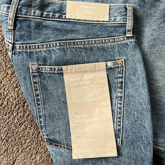 Everlane Rigid Way-High® Jean -NWT - size 33 - Picture 4 of 5